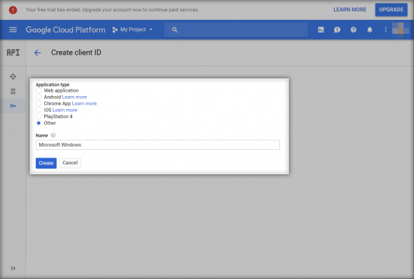 GoogleDrive CreateClientIdOther.png