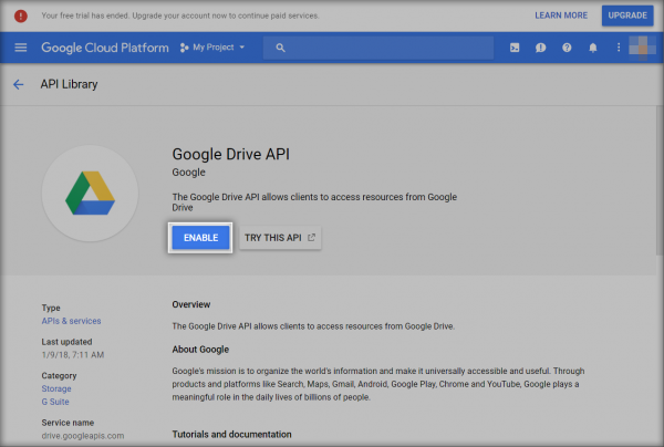 GoogleDrive GoogleDriveApiEnable.png